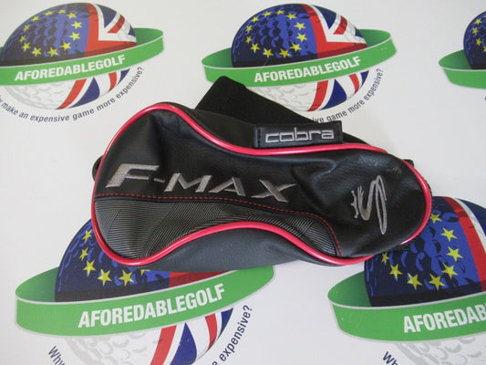 used cobra f-max black/magenta fairway wood head cover