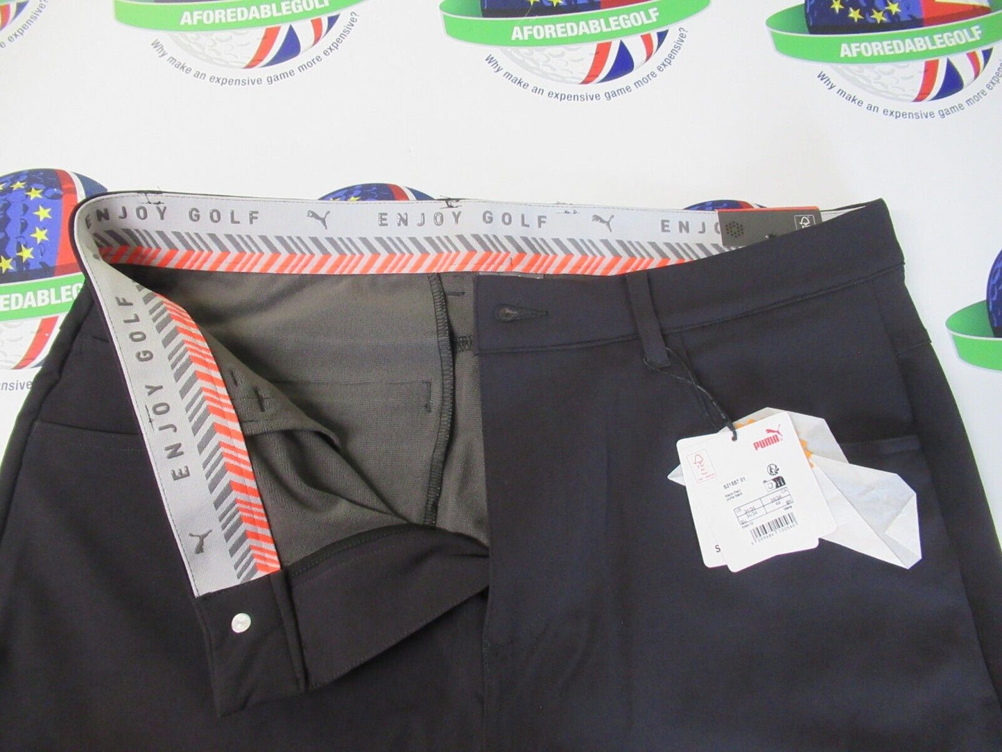 Puma Warm Thermal Performance Fit Black Trousers Waist 34" X Leg 34"