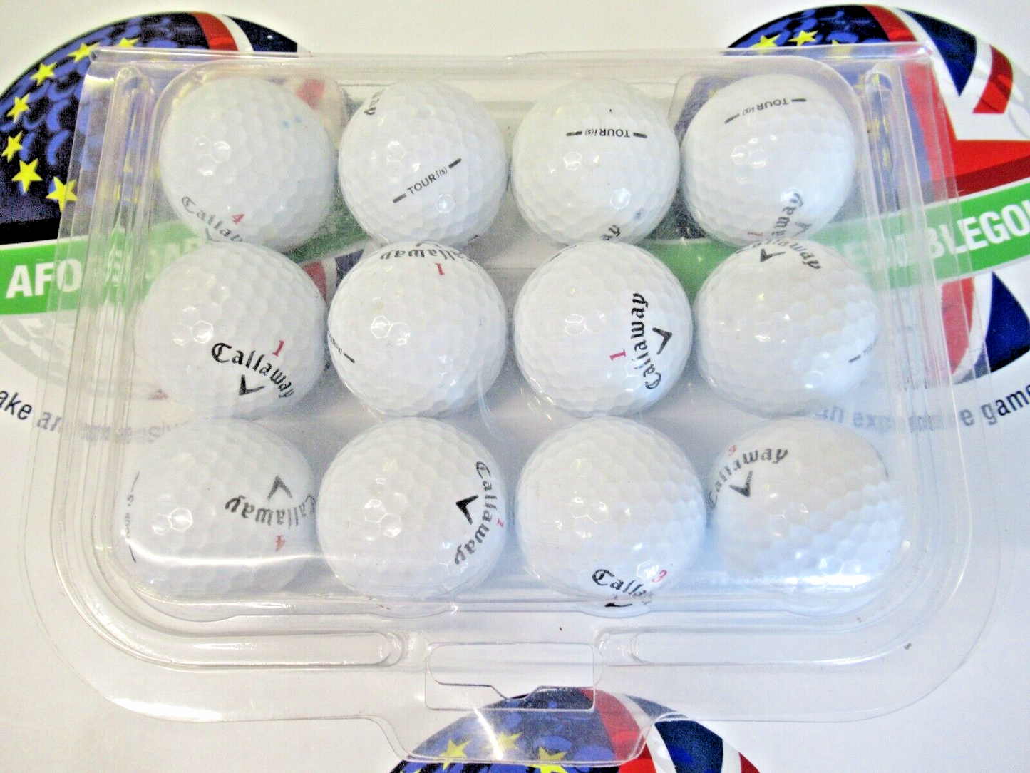 12 Callaway Tour Is Golf Balls Pearl/Pearl 1 Grade