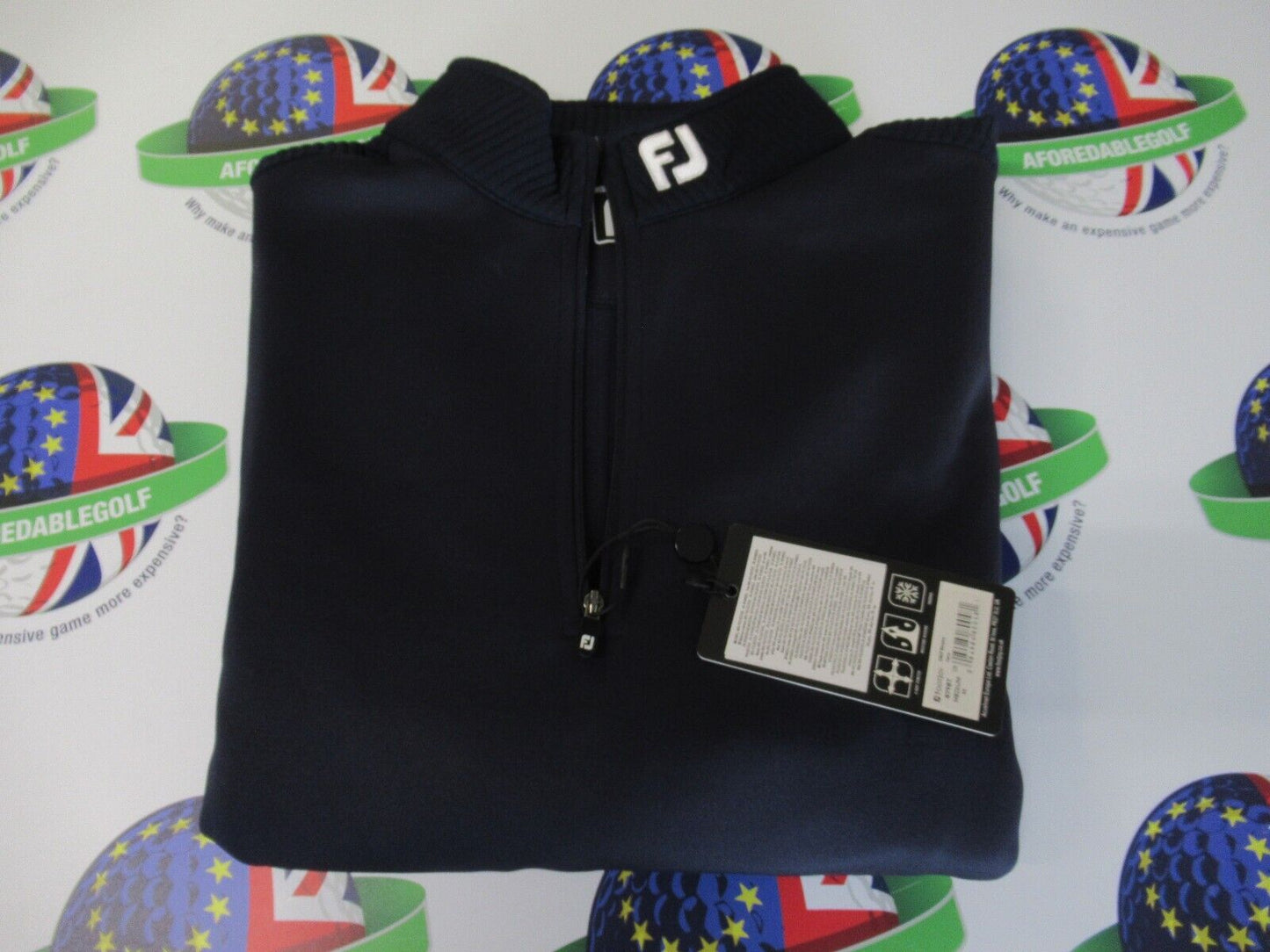 footjoy chill out xtreme 1/2 zip pullover navy uk size medium