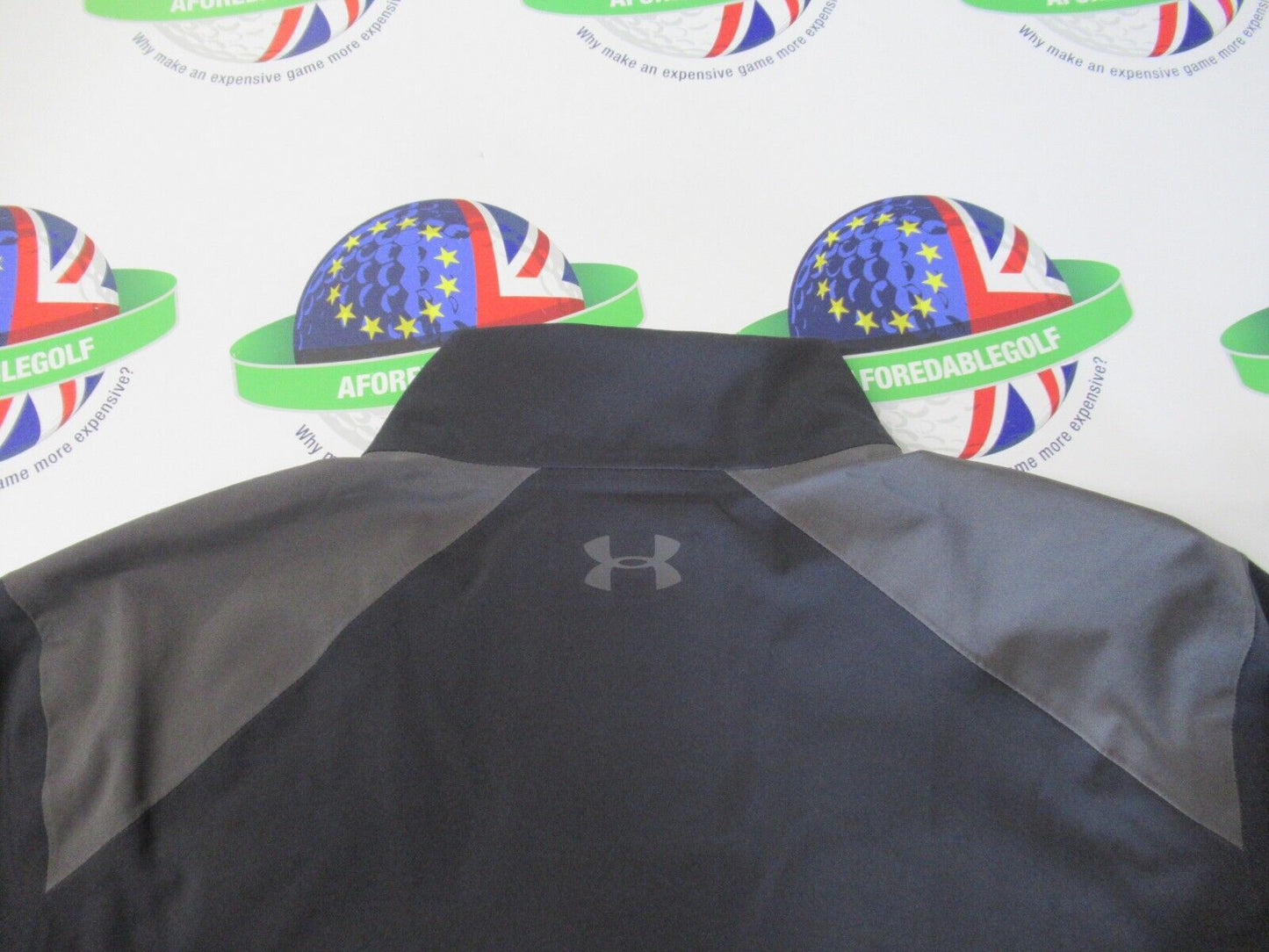 under armour portrush waterproof jacket grey/black/red uk size small loose