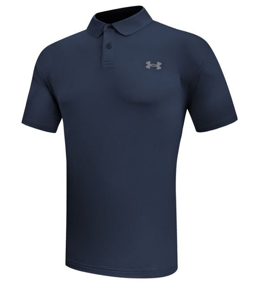 under armour performance textured polo shirt navy uk size small