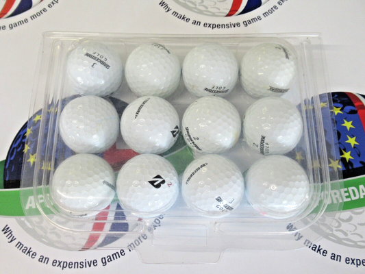 12 bridgestone tour b330rx golf balls pearl/pearl 1 grade