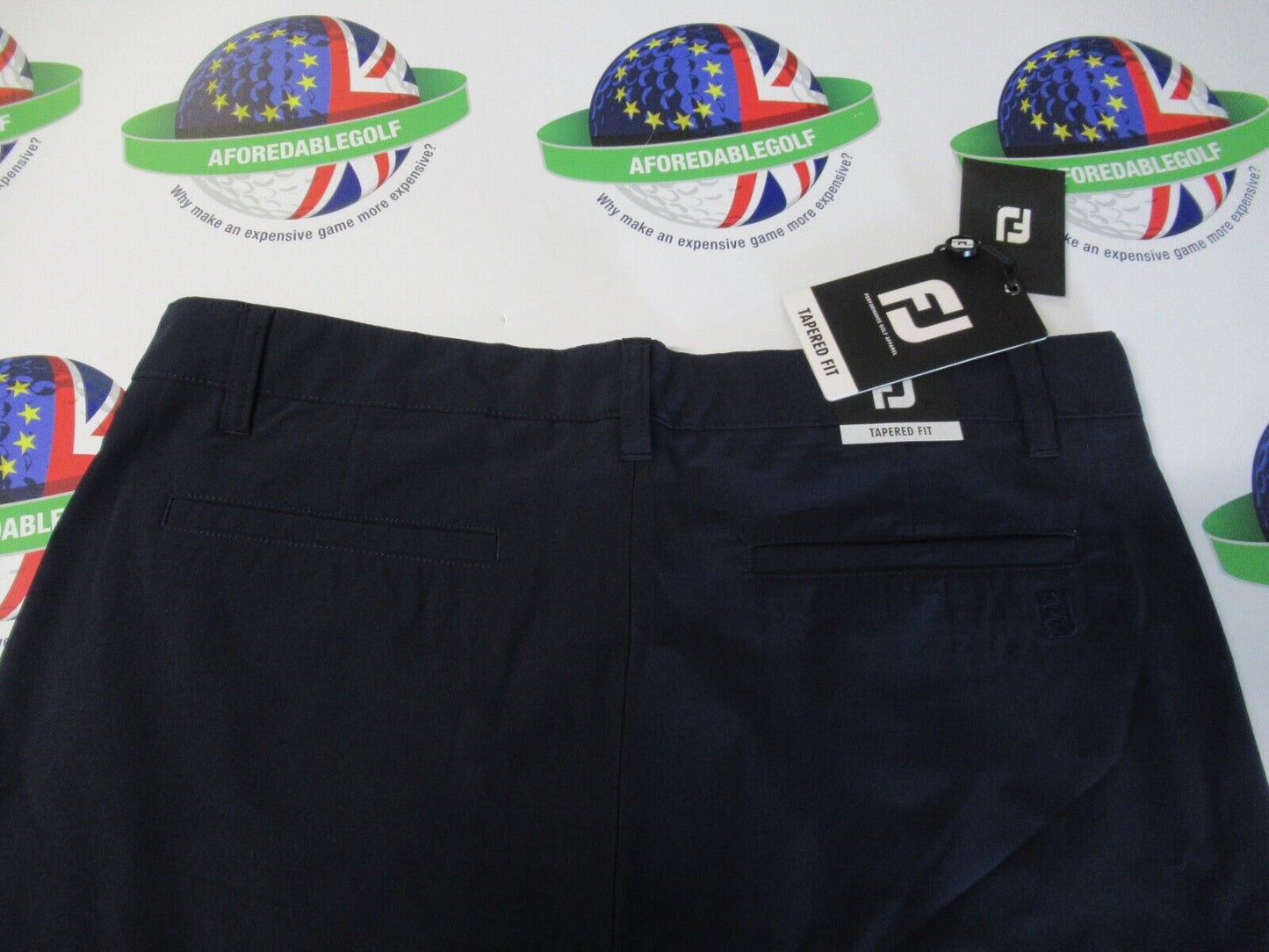 footjoy ace tapered fit trousers navy waist 36" x leg 32"