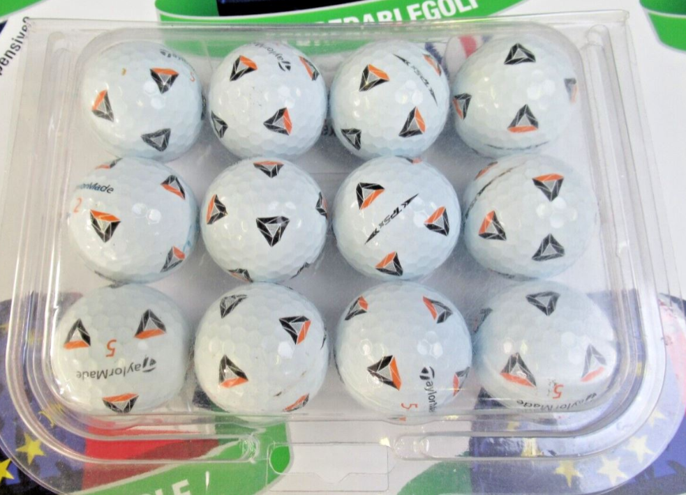12 Taylormade Tp5 X Pix Golf Balls Pearl/Pearl 1 Grade
