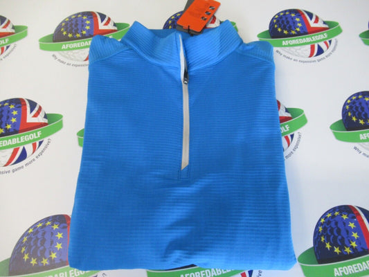 ping edwin french blue 1/2 zip sensor warm pullover uk size large