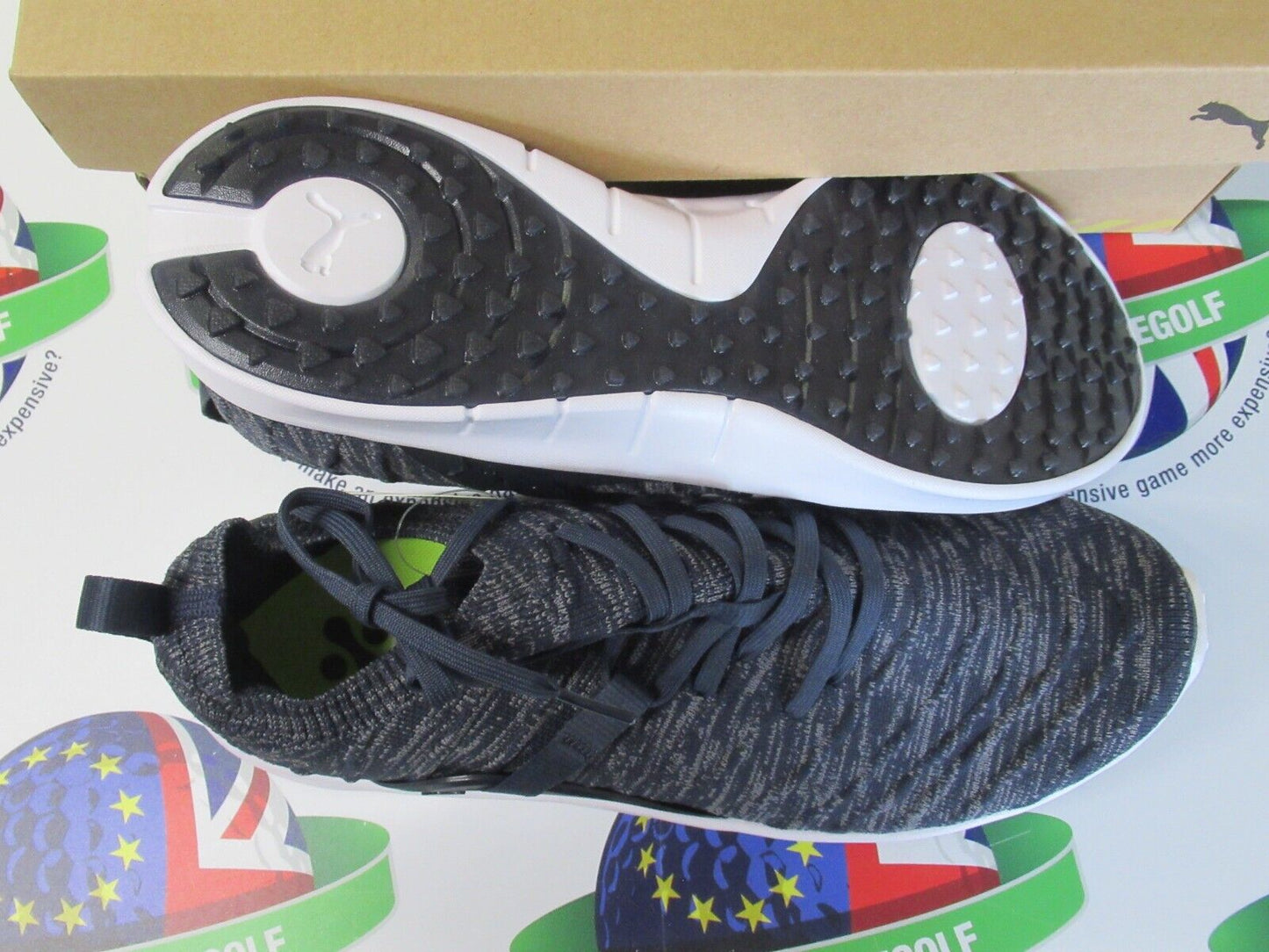 puma ladies laguna fusion knit golf shoes navy blazer-quiet shade uk size 6