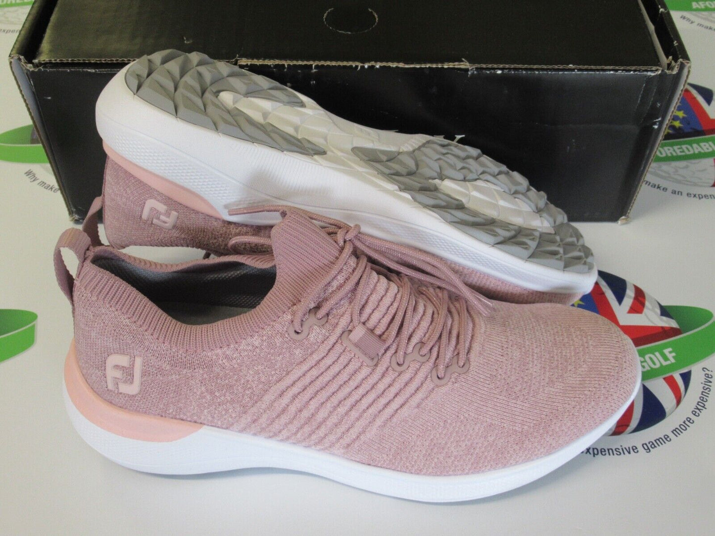 footjoy flex xp womens golf shoes pink heather 95335k uk size 4 medium