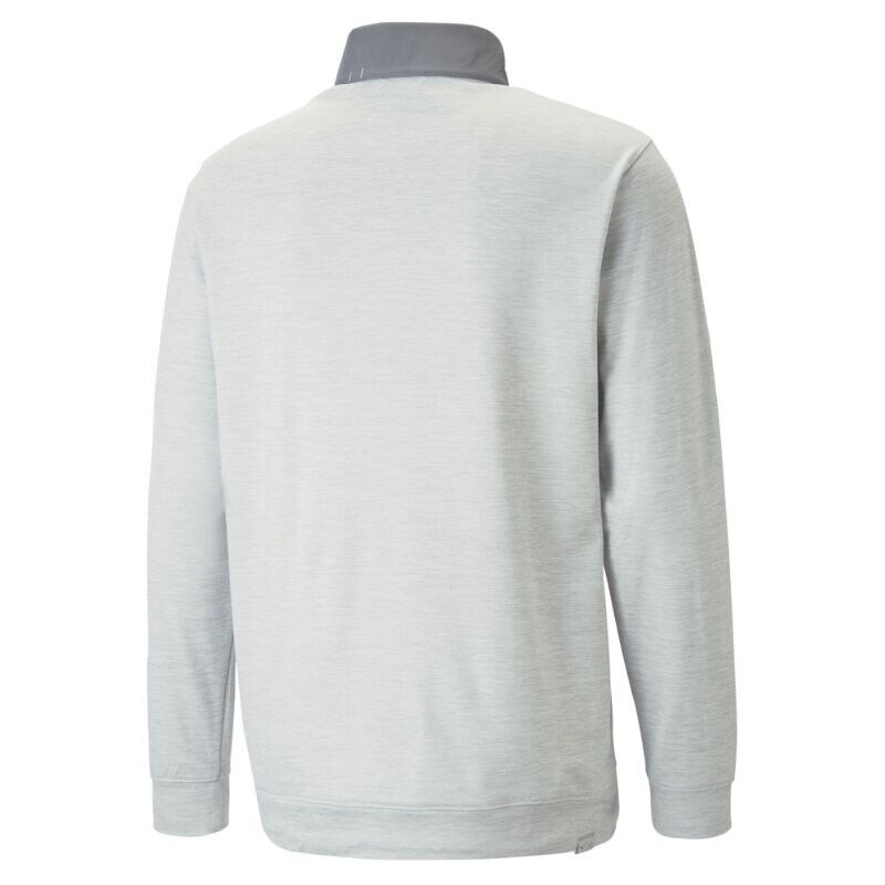 Puma Cloudspun Colorblock 1/4 Zip Pullover Quiet Shade/High Rise Heather XXL