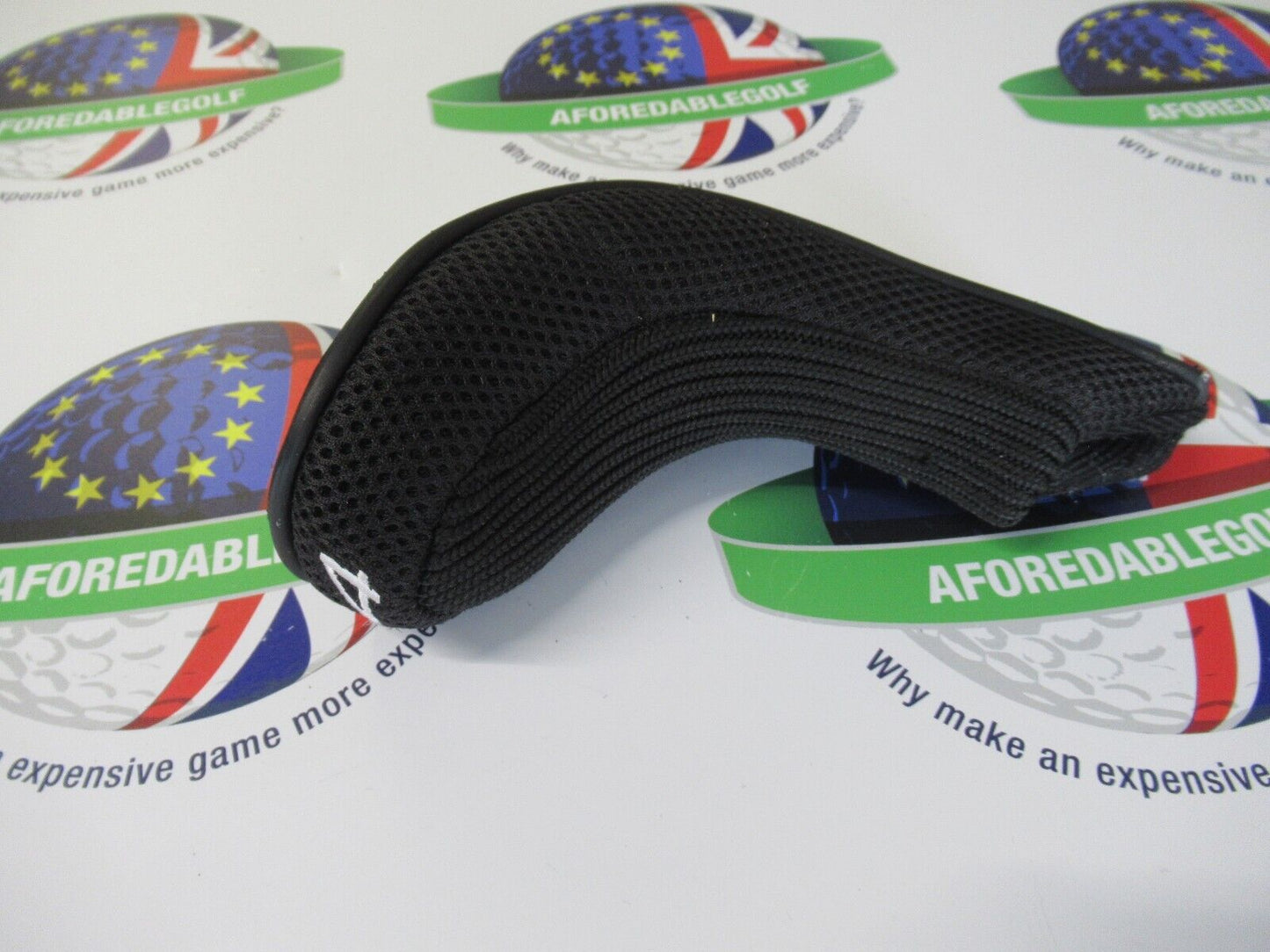 Used Mizuno Fli-Hi Black/White #4 Hybrid/Rescue Head Cover