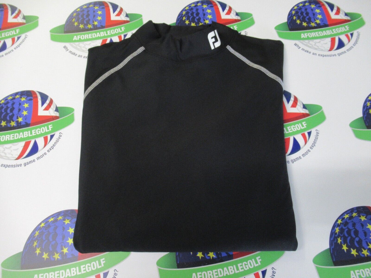 footjoy black long sleeve thermal base layer top uk size xl