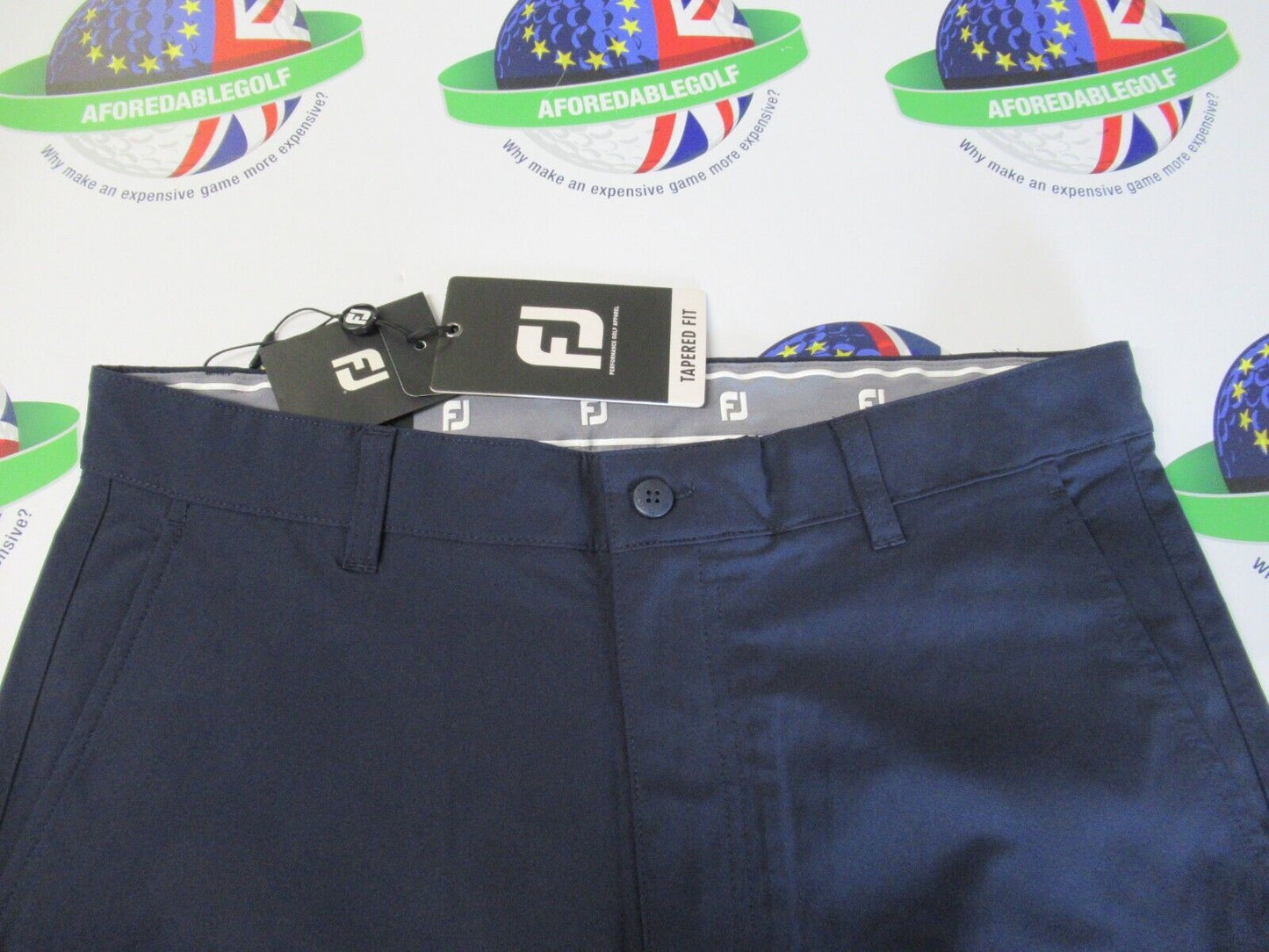 footjoy ace shorts tapered fit shorts navy waist 38"