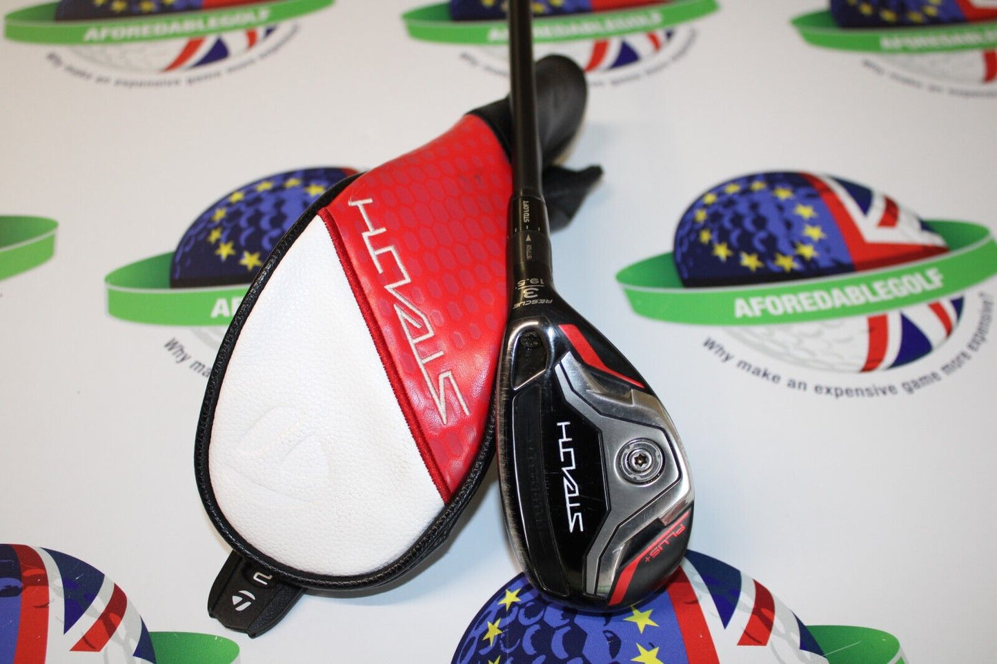 Used Taylormade Stealth Plus + 19.5 Degree #3 Hybrid Aldila Tour Hy 95G Tx Flex