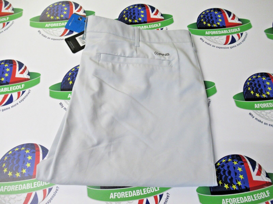 ping bradley pearl grey golf trousers waist 34" x leg 34"