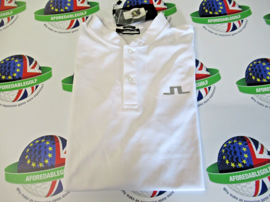 j lindeberg bode regular golf fit polo shirt white uk size large