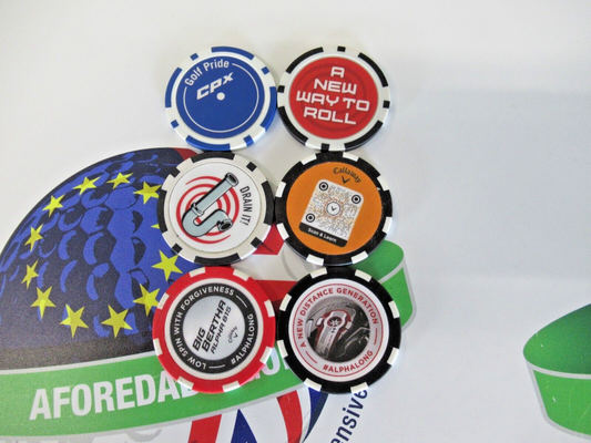 new x6 callaway odyssey golf pride poker chip ball markers