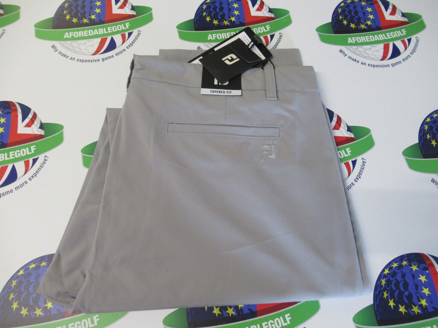 footjoy ace tapered fit trousers grey waist 38" x leg 32"