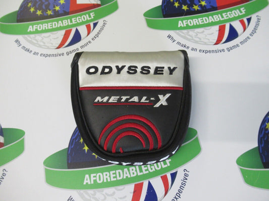 new odyssey metal x mallet putter head cover