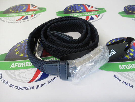 adidas golf braided stretch belt navy size small