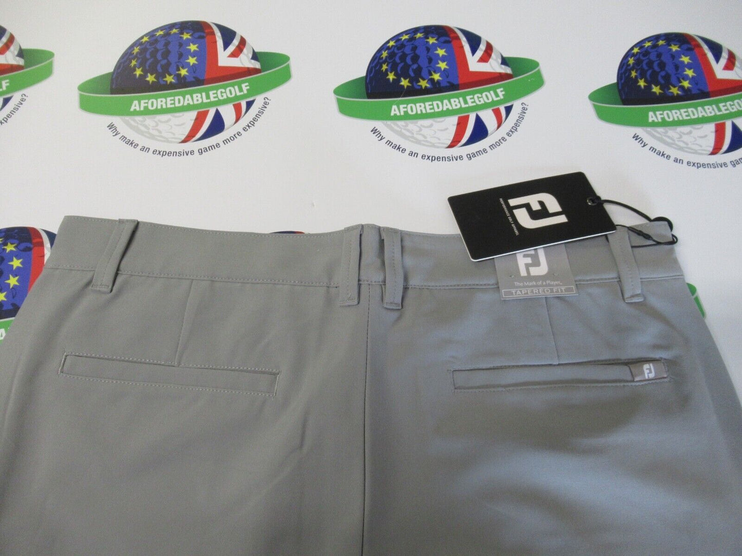 footjoy performance tapered fit trousers grey waist 38" x leg 32"