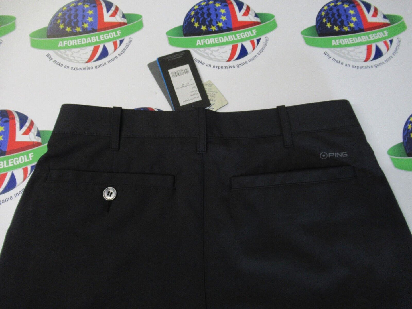 Ping Bradley Black Golf Shorts Waist 30"