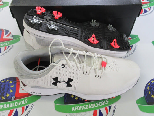 under armour tempo sport golf shoes white/silver/black uk size 8.5