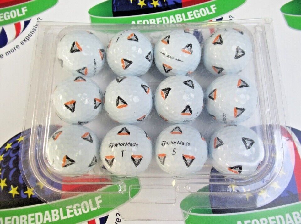 12 Taylormade Tp5 Pix Golf Balls Pearl/Pearl 1 Grade