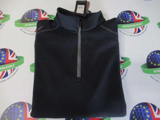 ping ramsey sensor warm navy 1/2 zip pullover uk size medium