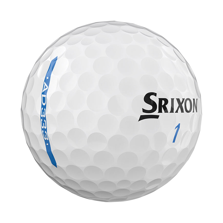 1 Dozen Srixon Ad333 Pure White Golf Balls
