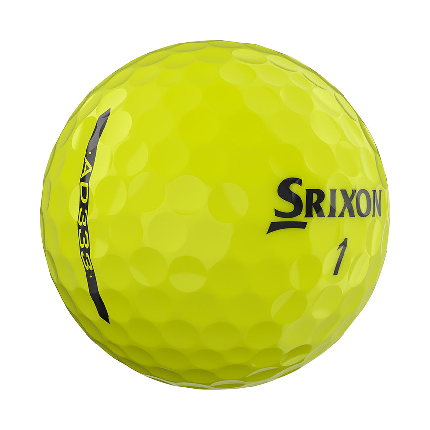 1 Dozen Srixon Ad333 Tour Yellow 2024 Golf Balls