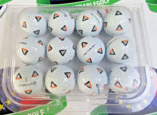 12 taylormade tp5 x pix golf balls pearl/pearl 1 grade