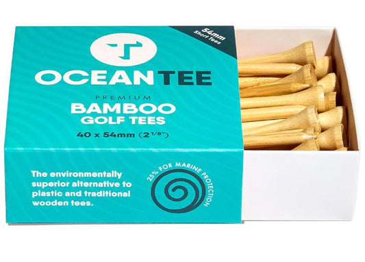 Ocean Tee Premium Bamboo Golf Tees 54mm (2 1/8") Pack Of 40