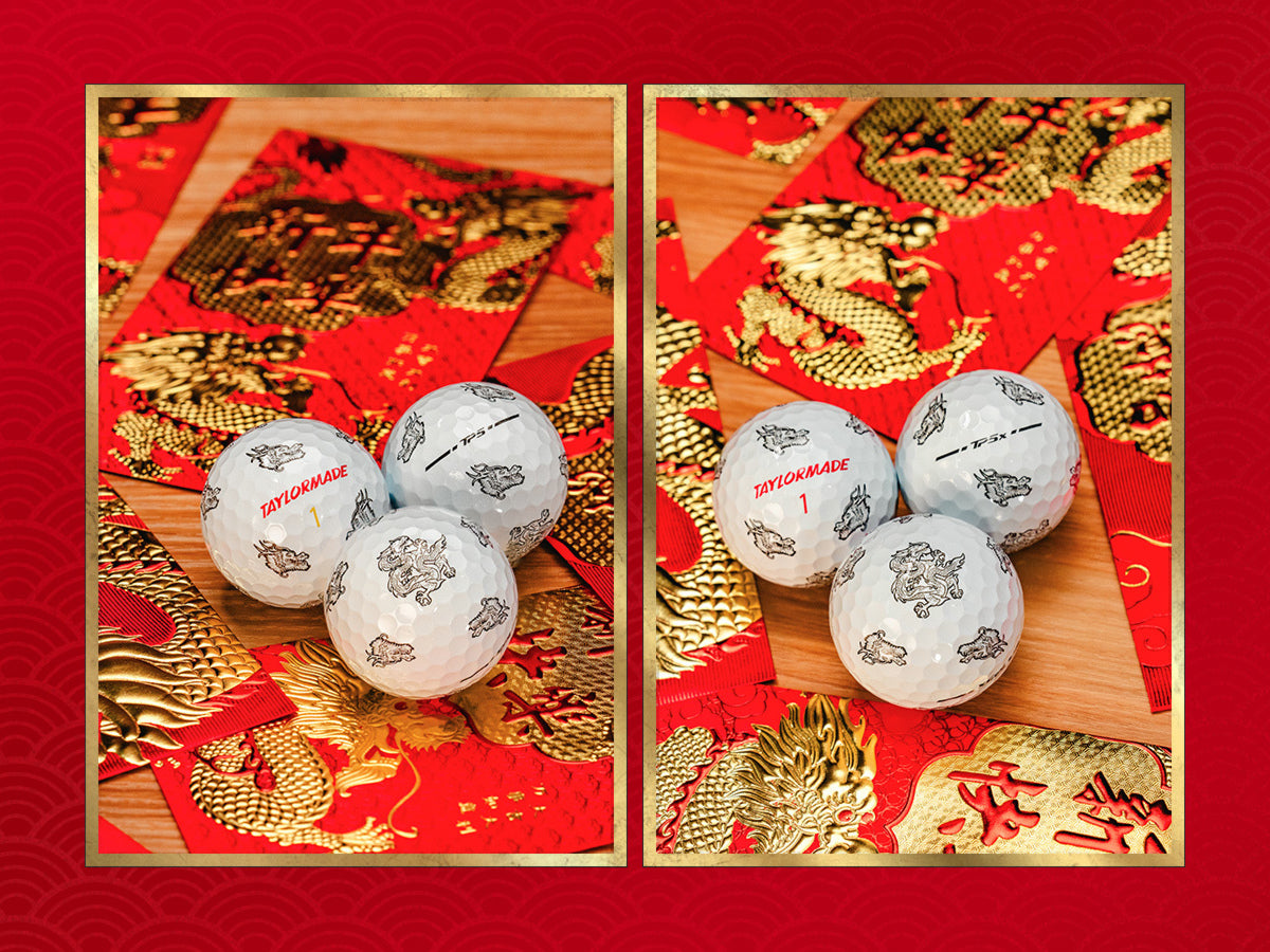 new 12 taylormade vault limited edition tp5 x pix dragon silver golf balls