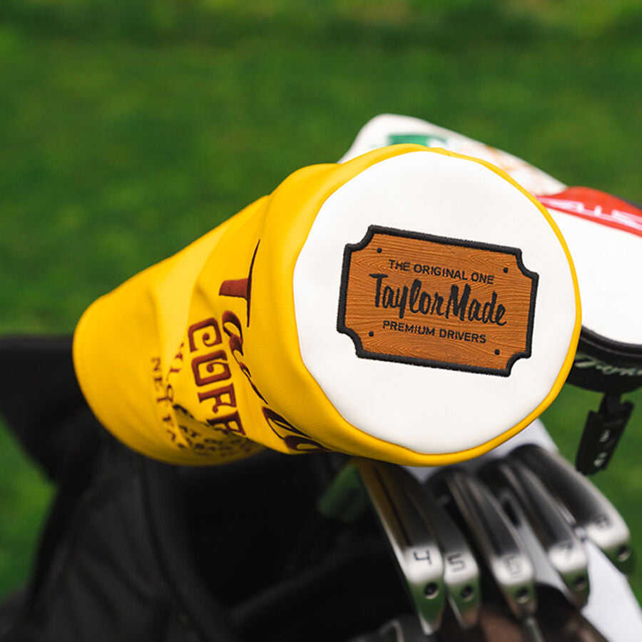 new taylormade vault limited edition coffee & clubs driver head cover
