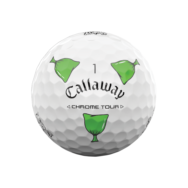 new 12 callaway chrome tour truvis limited edition trash talk golf balls