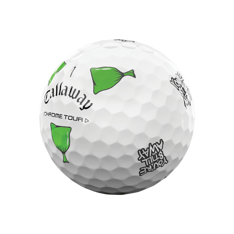 new 12 callaway chrome tour truvis limited edition trash talk golf balls