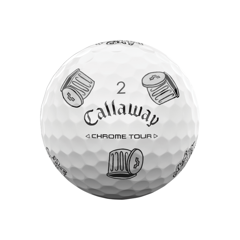 new 12 callaway chrome tour truvis limited edition trash talk golf balls