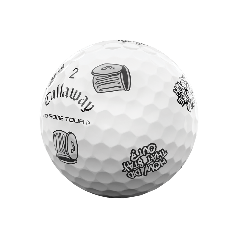 new 12 callaway chrome tour truvis limited edition trash talk golf balls