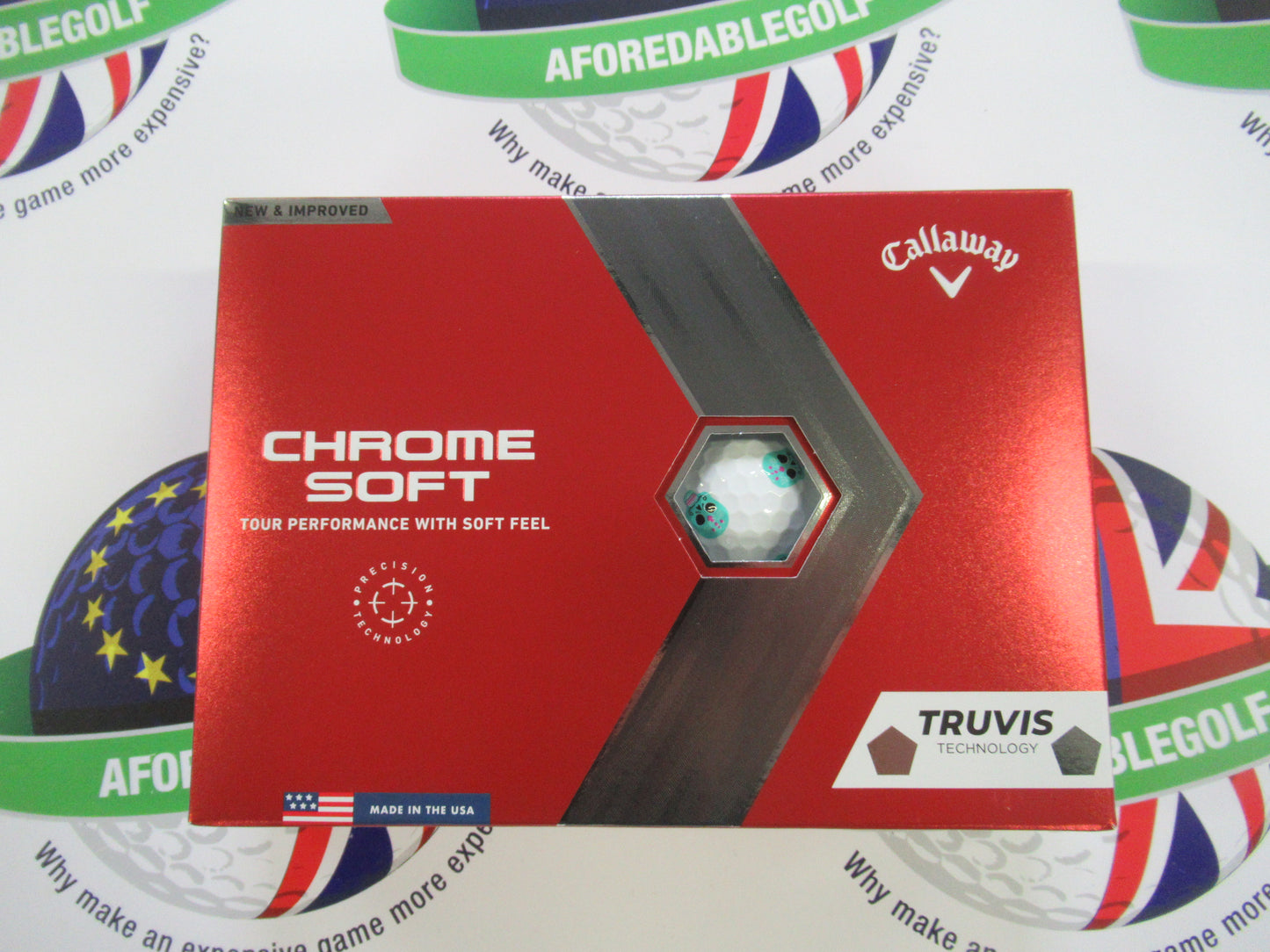 new 12 callaway chrome soft truvis Truvis Día De Los limited edition golf balls