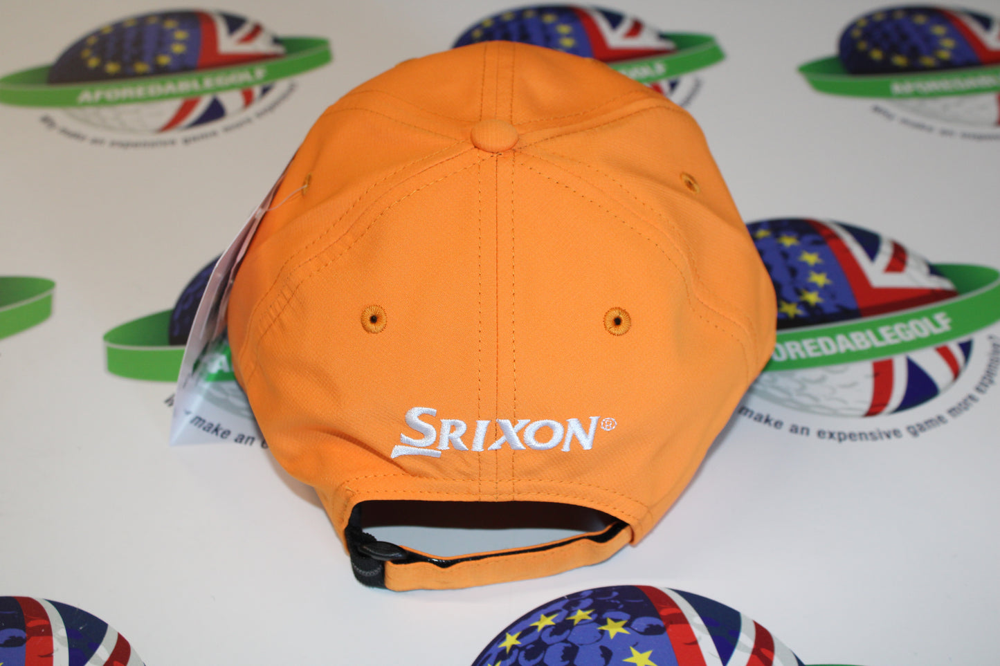 Srixon Sunny Adjustable Ball Marker Cap Light Orange/White