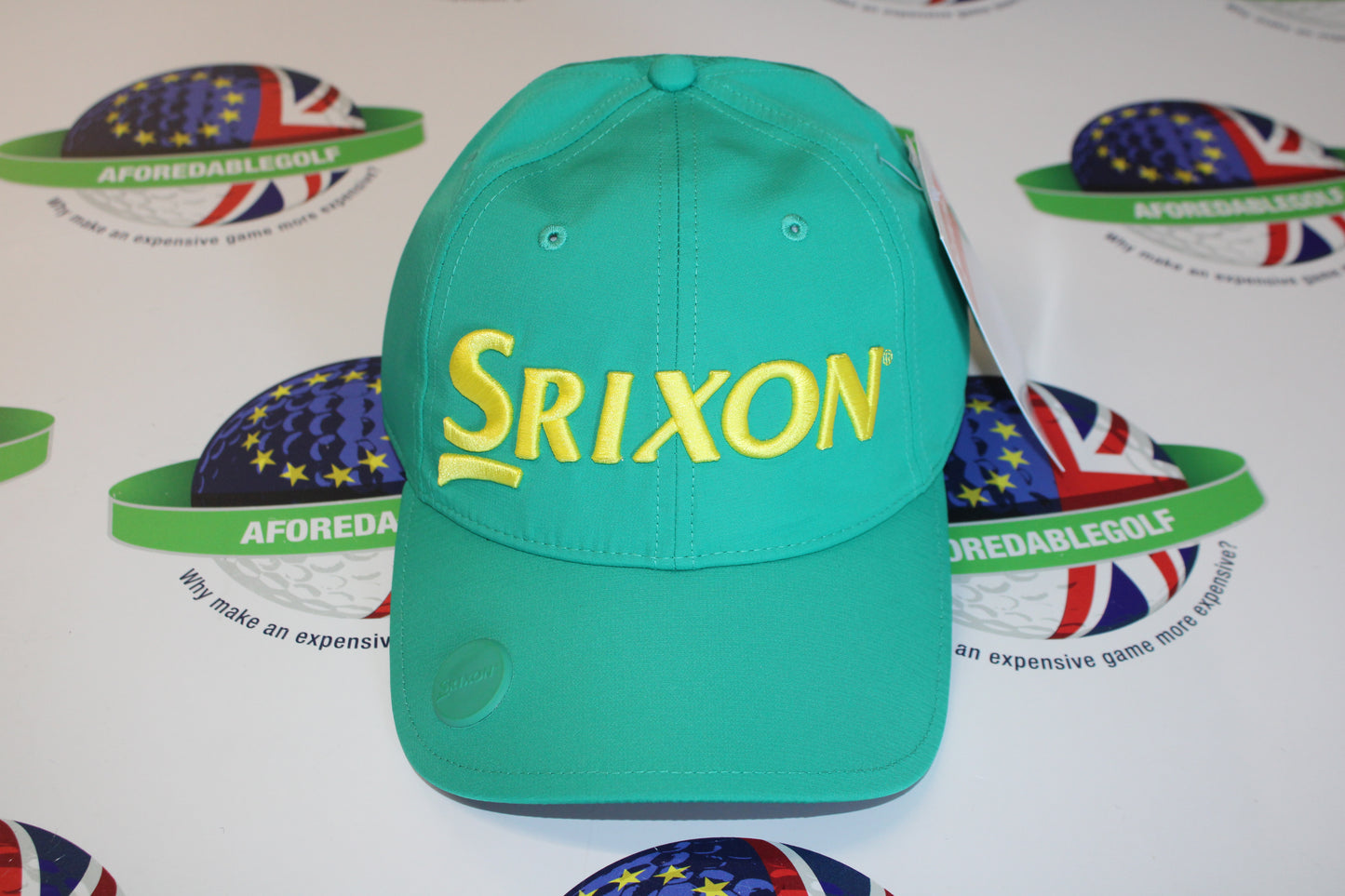 Srixon Sunny Adjustable Ball Marker Cap Green/Yellow Masters Colours