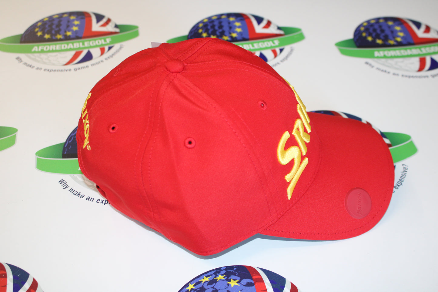 Srixon Sunny Adjustable Ball Marker Cap Red/Yellow