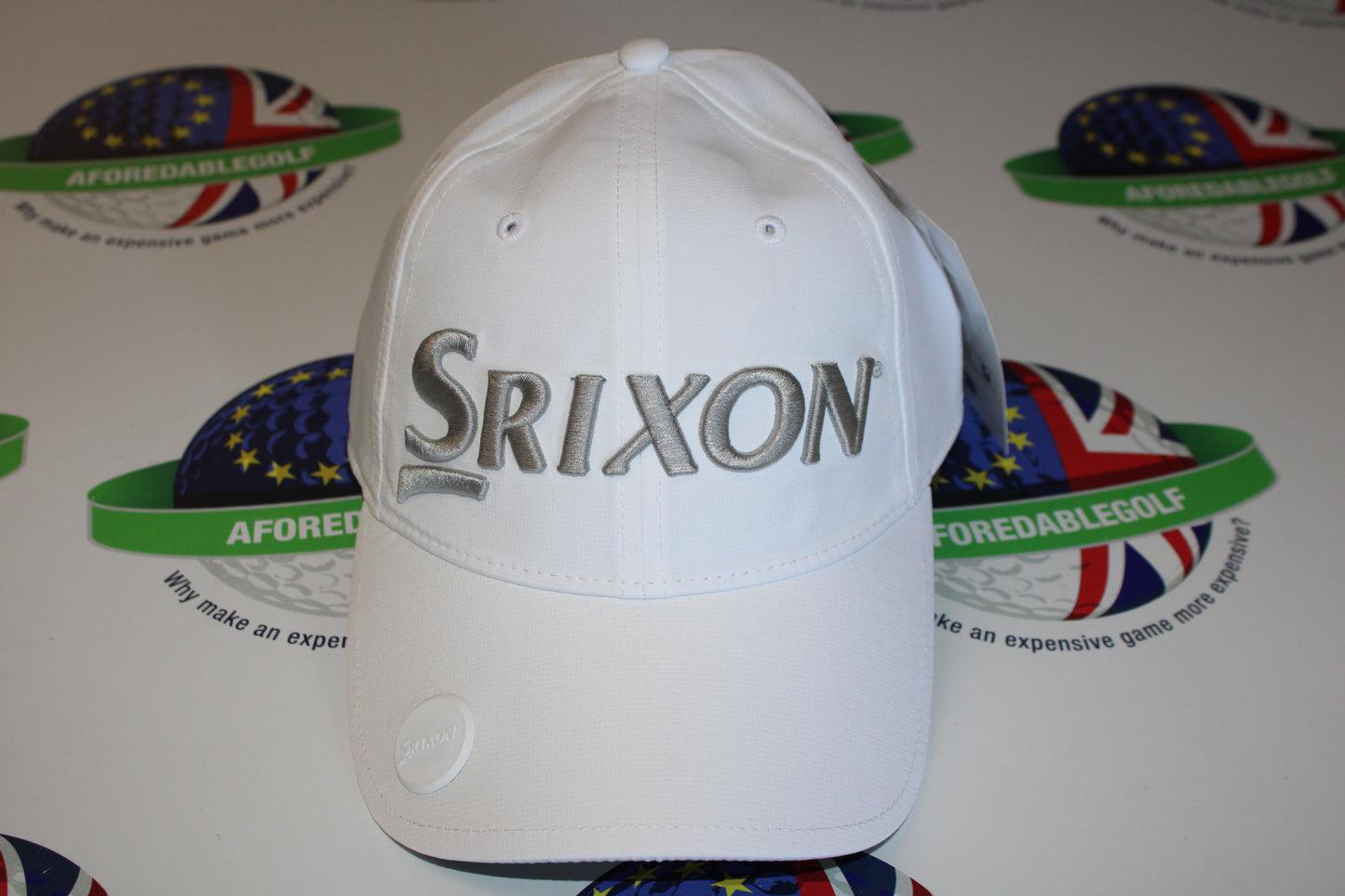 Srixon Sunny Adjustable Ball Marker Cap White/Grey