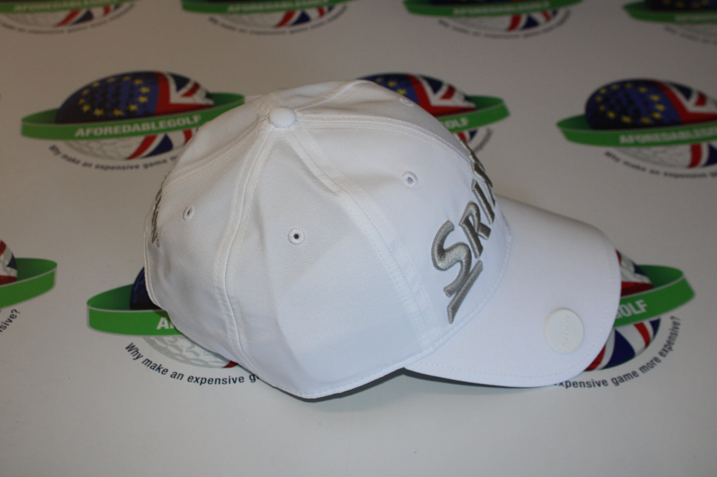 Srixon Sunny Adjustable Ball Marker Cap White/Grey