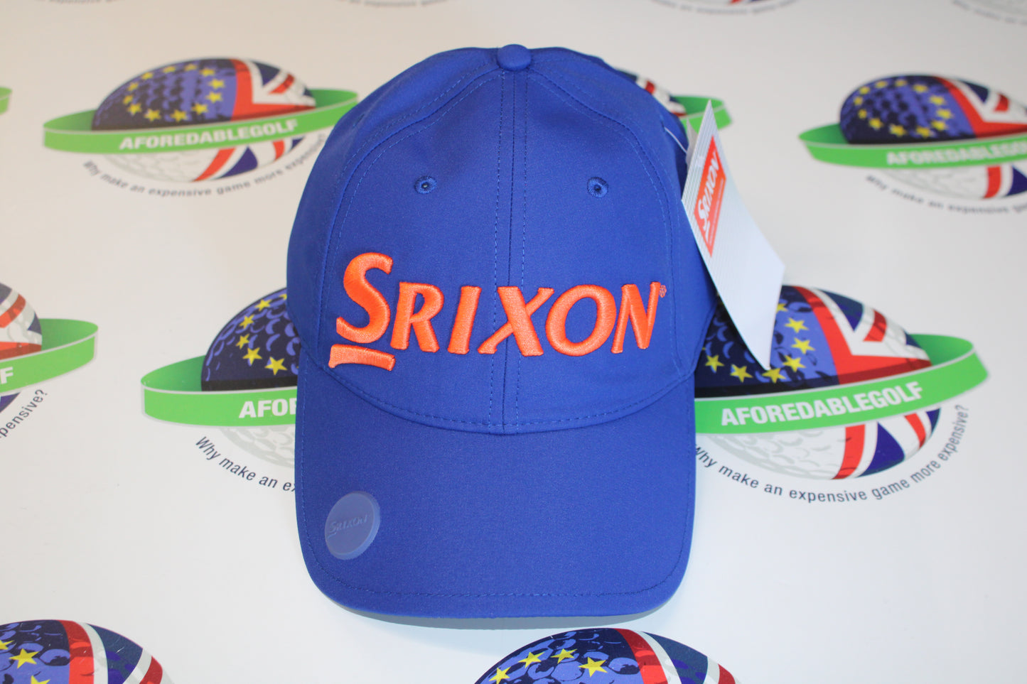 Srixon Sunny Adjustable Ball Marker Cap Navy/Orange