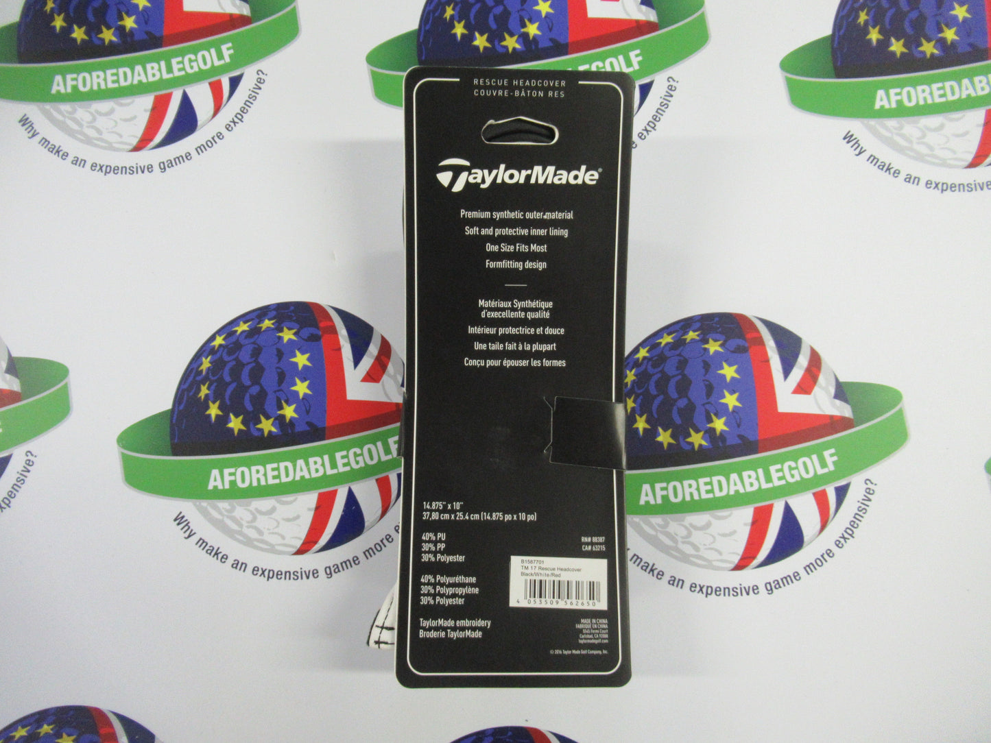 Taylormade White/Black/Red Hybrid/Rescue Head Cover