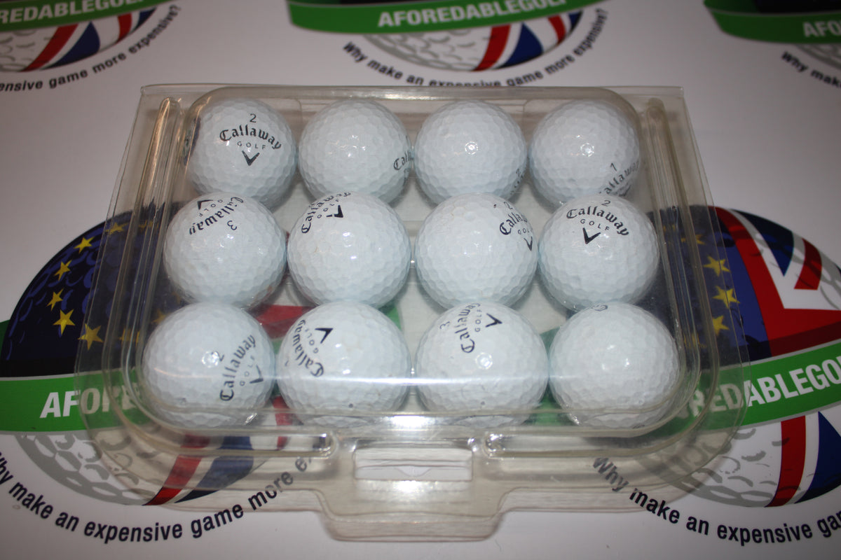 12 Callaway Tour iX Golf Balls Pearl/Pearl 1 Grade