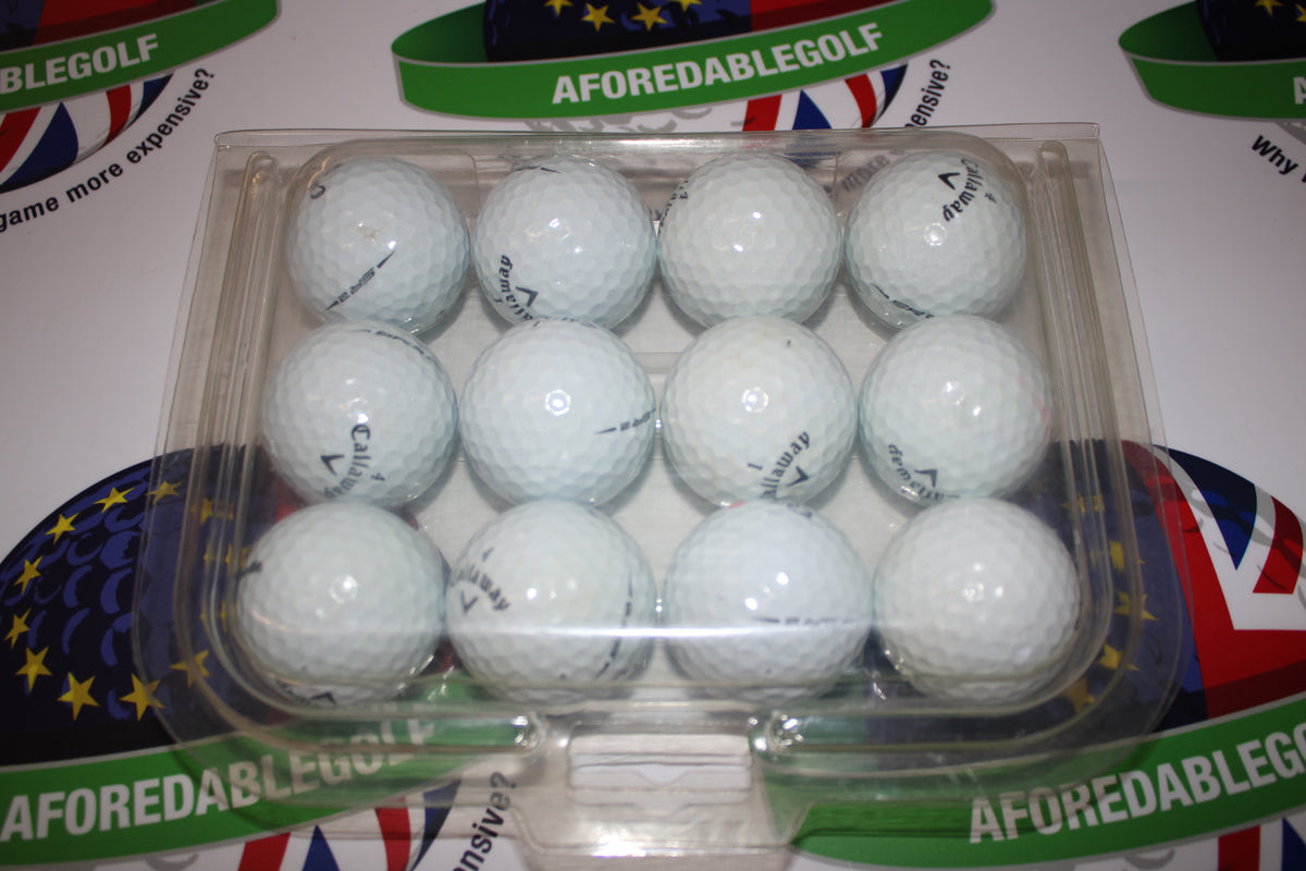 12 Callaway SR2 Golf Balls Pearl/Pearl 1 Grade