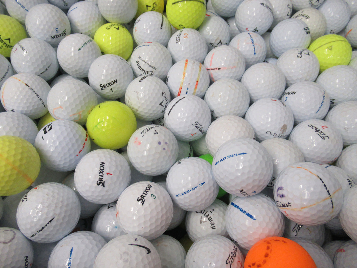 Wholesale 300 A/B Grade Mixed Premium Golf Balls
