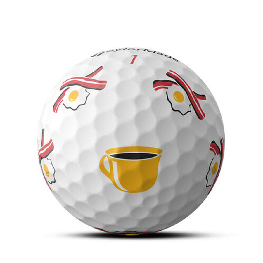 New 12 TaylorMade Vault Limited Edition TP5 Pix Eggs & Bacon Golf Balls